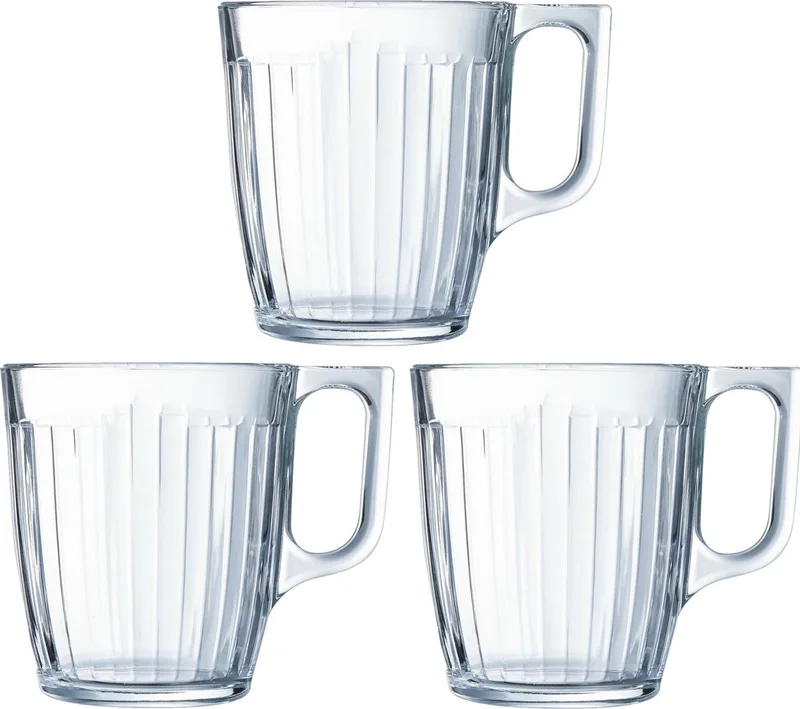 Theeglazen Leeds - 24x - bewerkt glas - 8 x 9 cm - 250 ml by Luminarc in Transparent – product photo