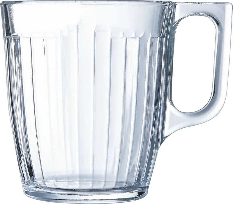 Theeglazen Leeds - 6x - bewerkt glas - 8 x 9 cm - 250 ml by Luminarc in Transparent – product photo