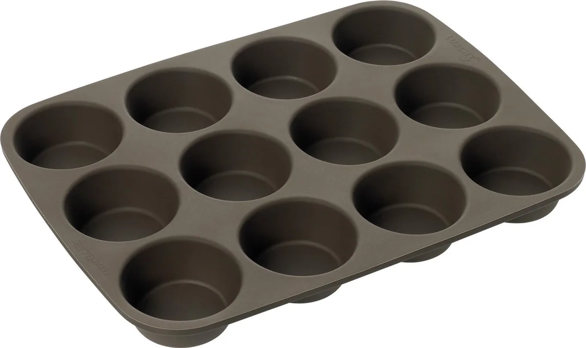 Flexi-Form Amerikaanse muffinvorm br.dia.7/h.3cm. van Lurch in Bruin – productfoto