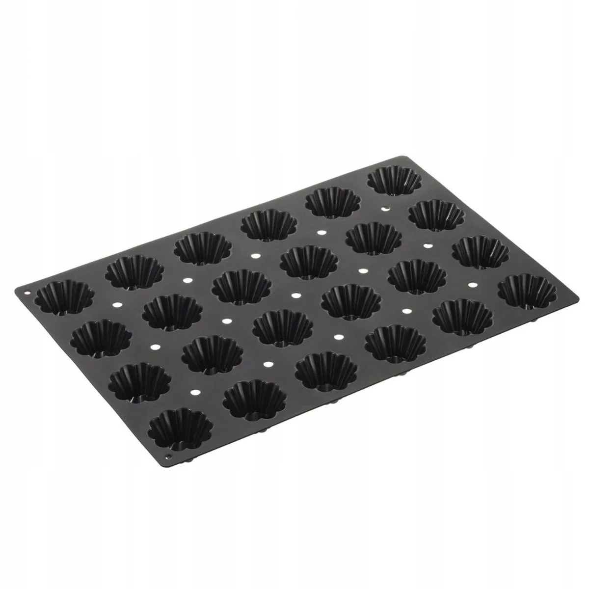 FlexiGastro siliconen bakvorm voor 24 muffins, 60x40x3,5cm von Lurch in Schwarz – Produktfoto