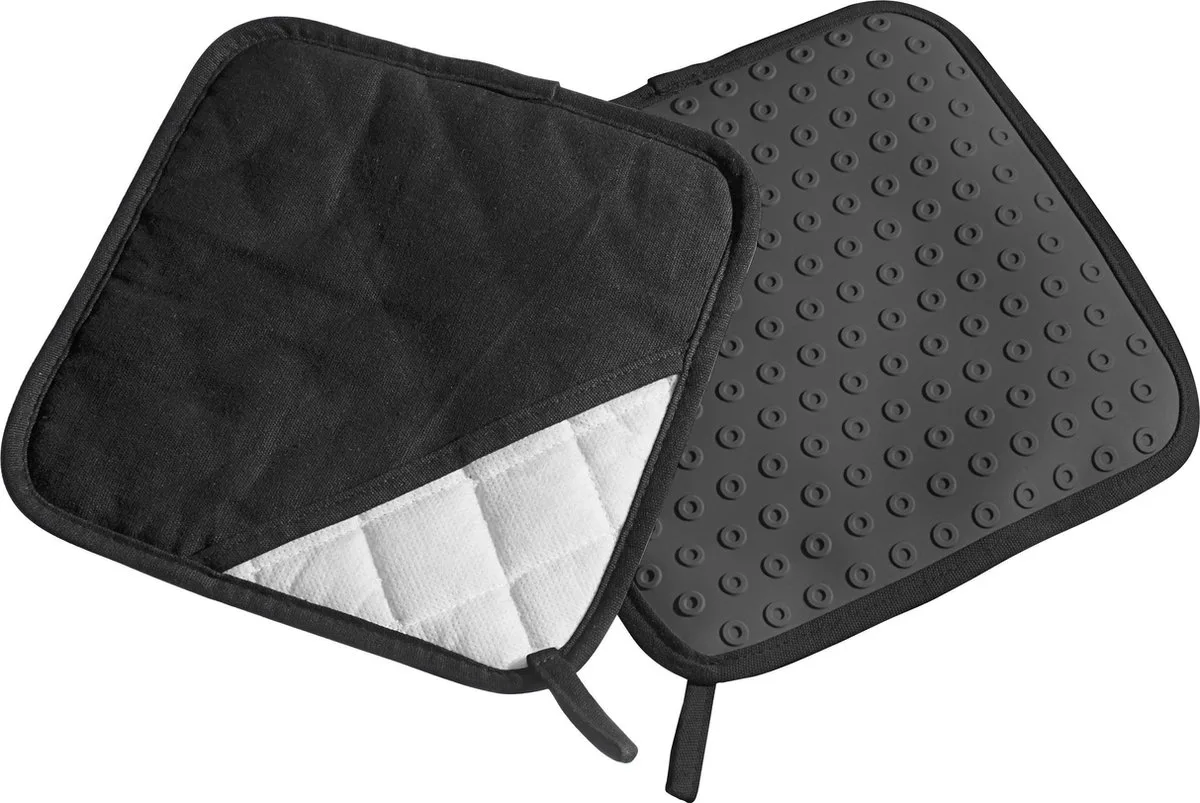 Pannenlap Set van 2 Stuk van Lurch in Zwart – productfoto