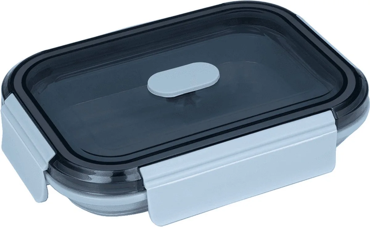 Up&Down vouwbare lunchbox uit silicone 800ml van Lurch in Blauw – productfoto