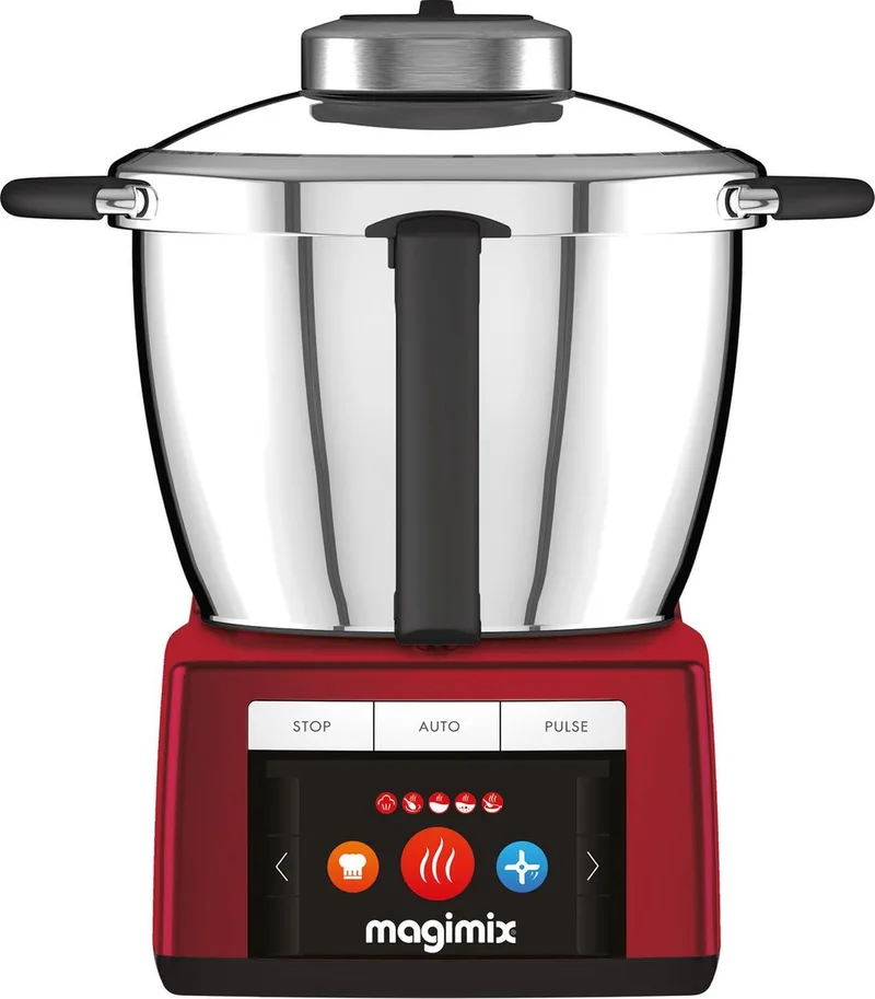 Cook Expert Inductie Foodprocessor - Cookprocessor met 12 Programma’s by Magimix in Red – product photo