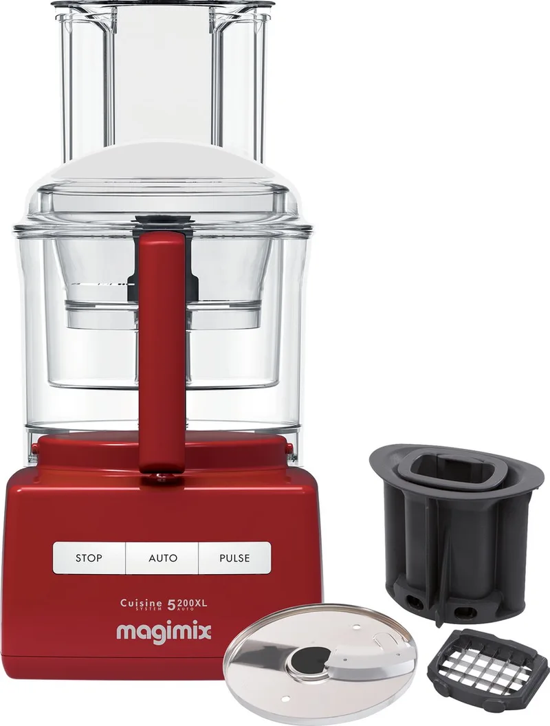 CS 5200 XL - Foodprocessor - Citruspers - Blokjes & staafjes kit by Magimix in Red – product photo