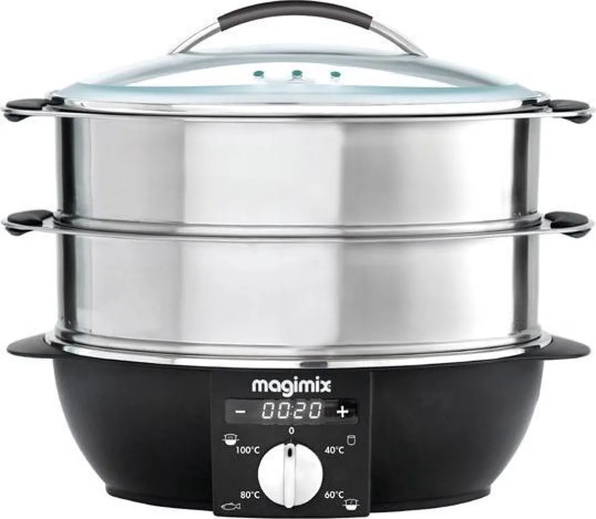 Multifunctionele Stoomkoker - Elektrisch + 12,2L Capaciteit van Magimix in Zilver – productfoto
