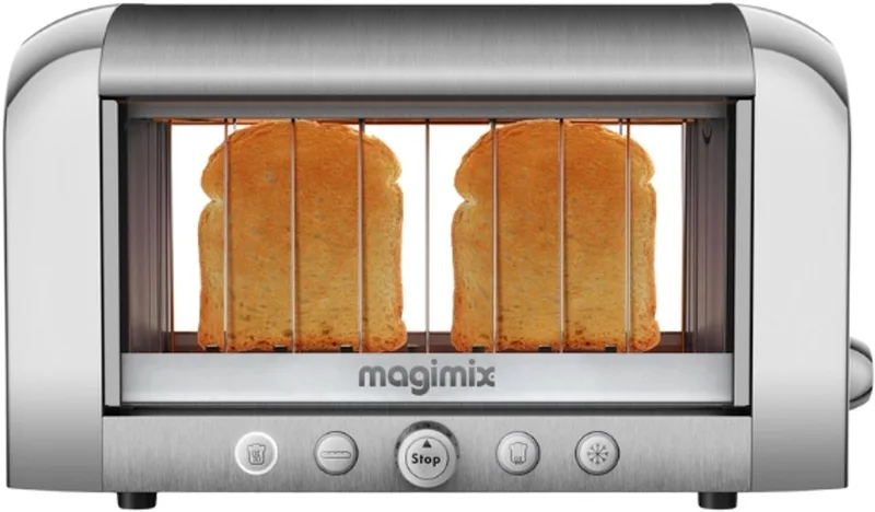 Vision Toaster - Mat Chroom - Quartz techniek - 8 standen by Magimix in Silver – product photo