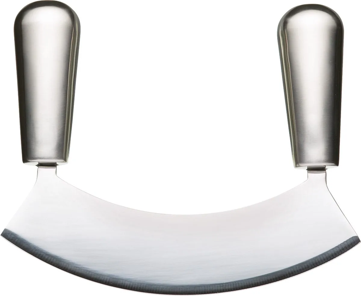 Acero Roestvrij Staal 18cm (7") Enkelgeblazen Hachoir by MasterClass in Silver – product photo