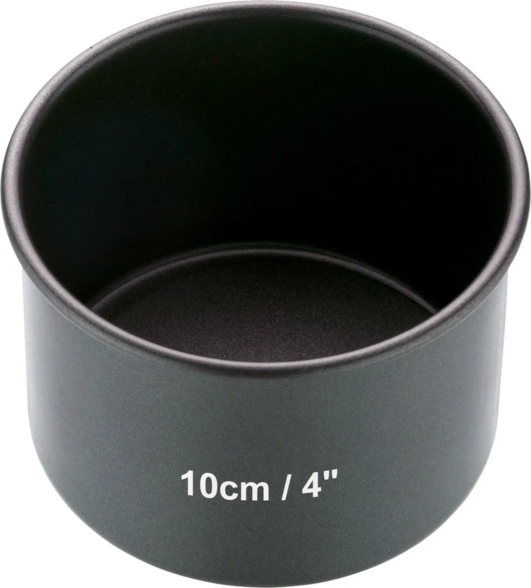 Bakvorm met Antiaanbaklaag voor Taart / Varkensvleespastei - Koolstofstaal ‎10 x 10 x 7 Centimeter van MasterClass in Grijs – productfoto