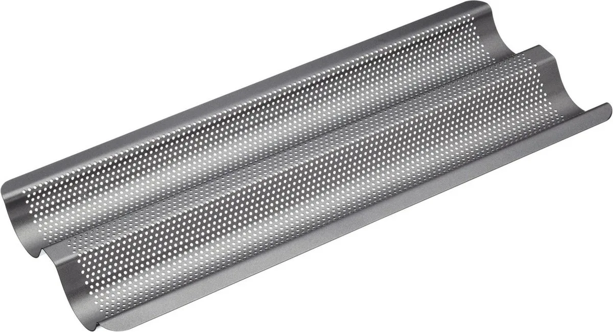 Bakvorm voor stokbrood, 39 cm x 16 cm van MasterClass in Rood – productfoto