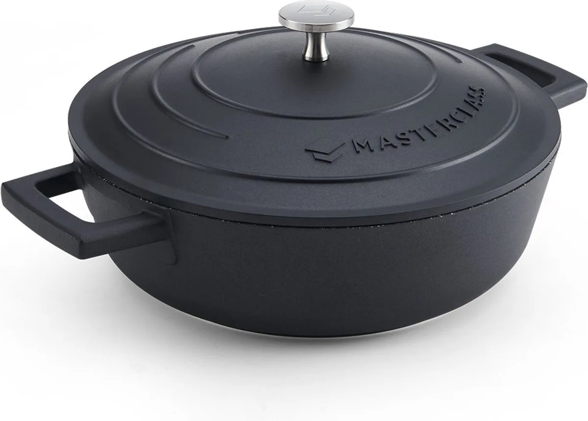 Shallow 2.5l Gryde fra MasterClass i Sort – produktbillede