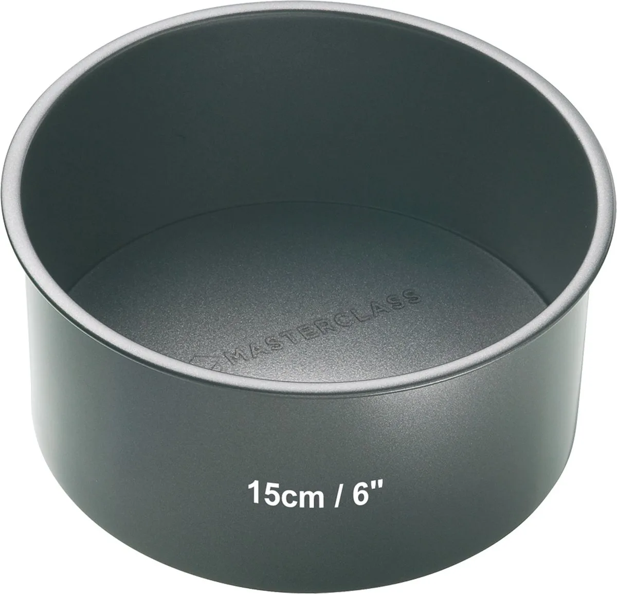 Diepe Ronde Cakevorm Met Antiaanbaklaag - 15 cm (6 ") van MasterClass in Grijs – productfoto