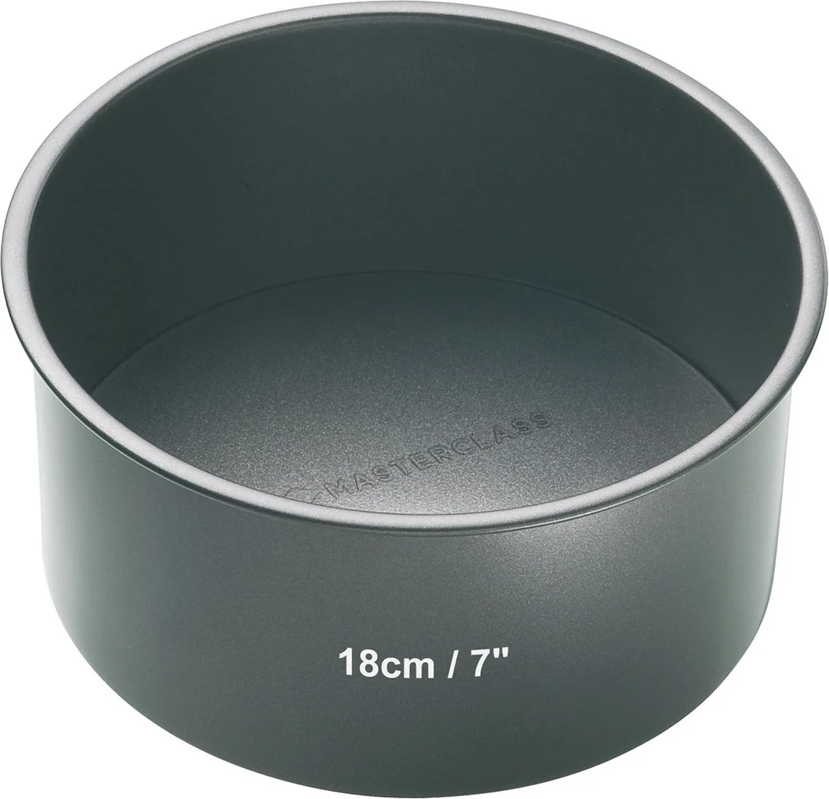 Diepe Ronde Cakevorm Met Antiaanbaklaag - 18 cm (7 ") van MasterClass in Grijs – productfoto
