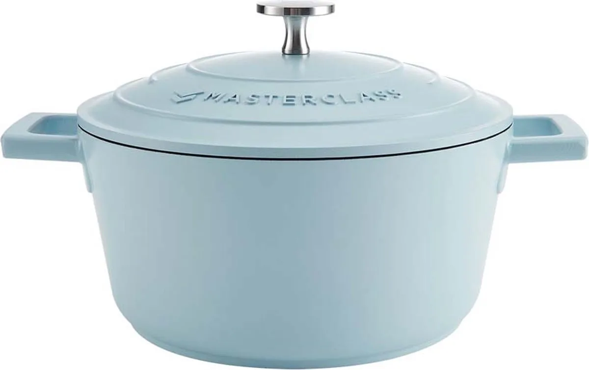 Hemelsblauwe Aluminium Braadpan, 2,5L van MasterClass in Blauw – productfoto