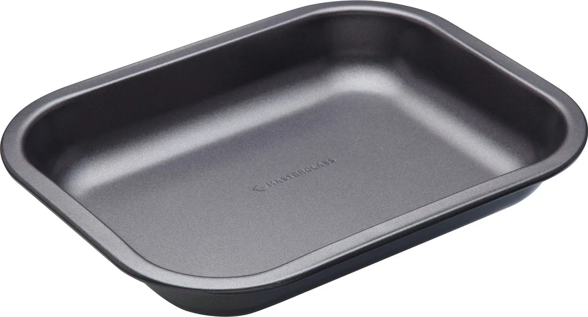 Kleine Braadpan Met Antiaanbaklaag - Heavy Duty Koolstofstaal 27 x 21 x 4 Centimeter fra MasterClass i Sort – produktbillede