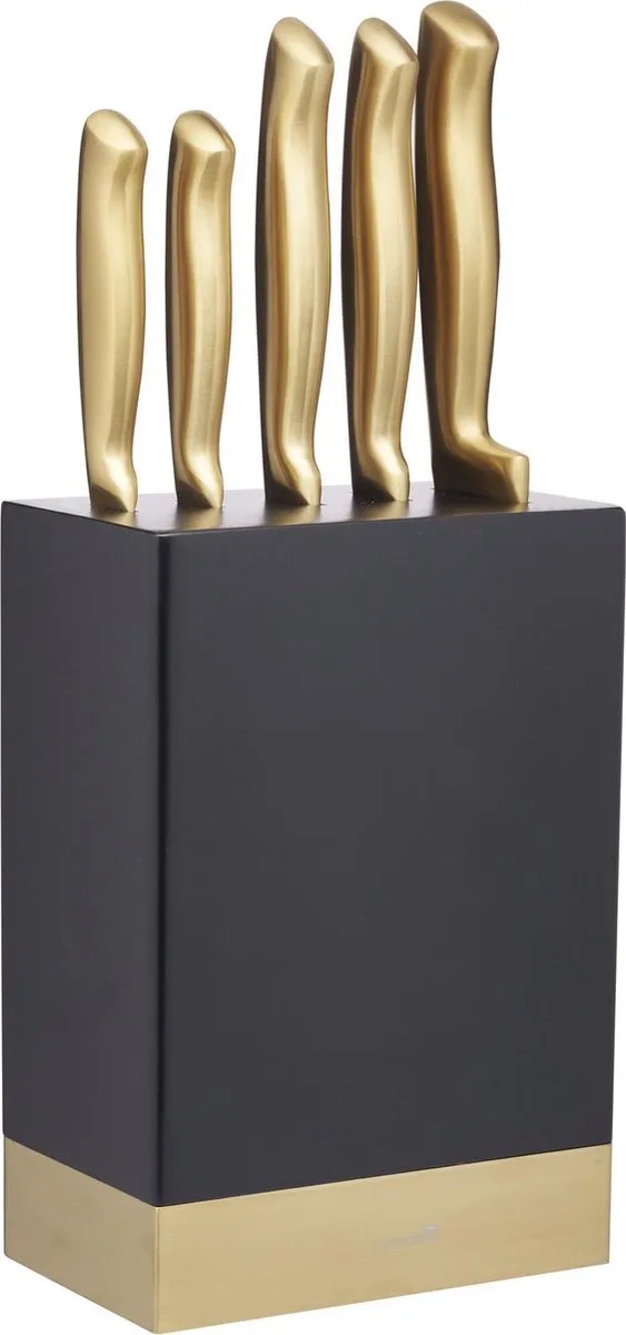 Messenset, 5-delig - Brass - Roestvrijstaal - Duurzaam van MasterClass in Goud – productfoto