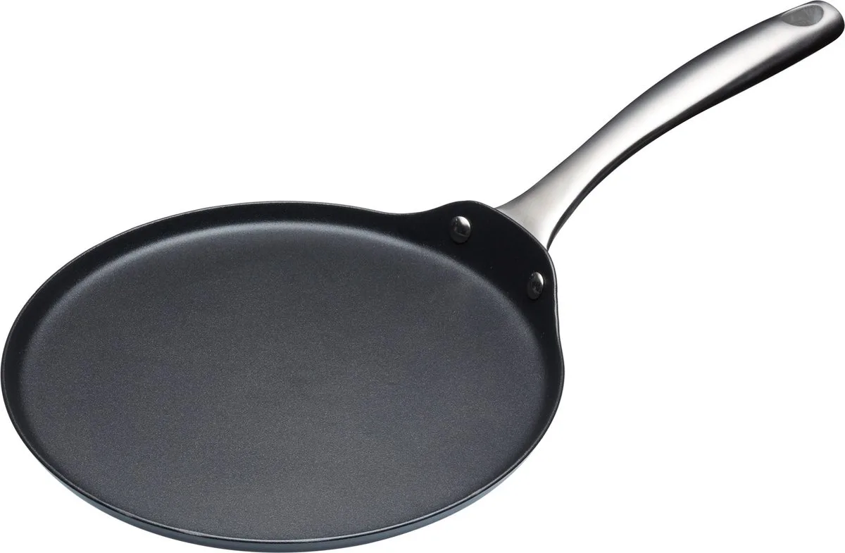 Pannenkoekenpan - ø 24 cm - standaard anti-aanbaklaag van MasterClass in Zwart – productfoto