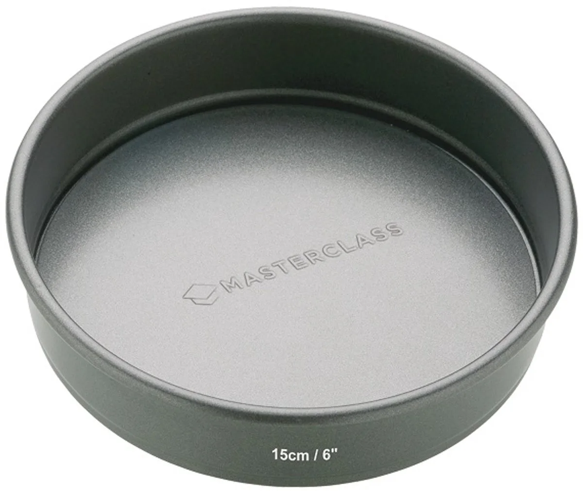 Ronde bakvorm met losse bodem laag, 15cm by MasterClass in Grey – product photo