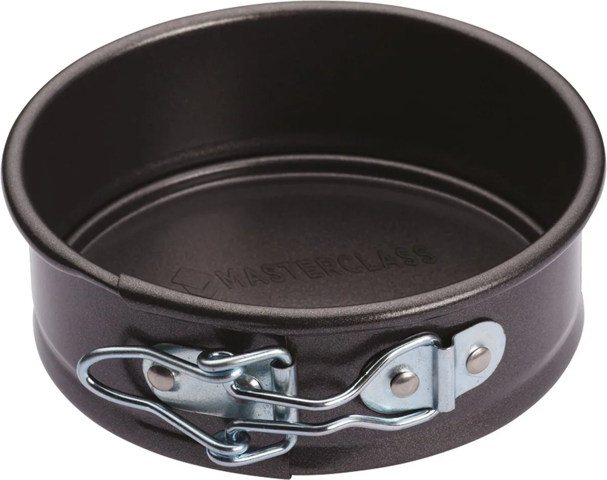 Springvorm Met Antiaanbaklaag en Losse Bodem - Heavy Duty Koolstofstaal 11 x 11 x 3,5 Centimeter van MasterClass in Grijs – productfoto