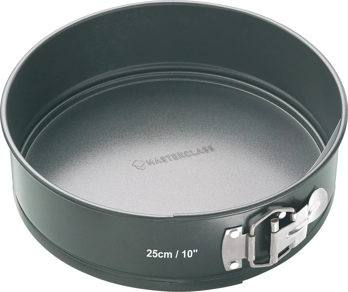 Springvorm Met Antiaanbaklaag - Losse Bodem En Springvormmechanisme Als Opening 25 cm (10 ") van MasterClass in Grijs – productfoto