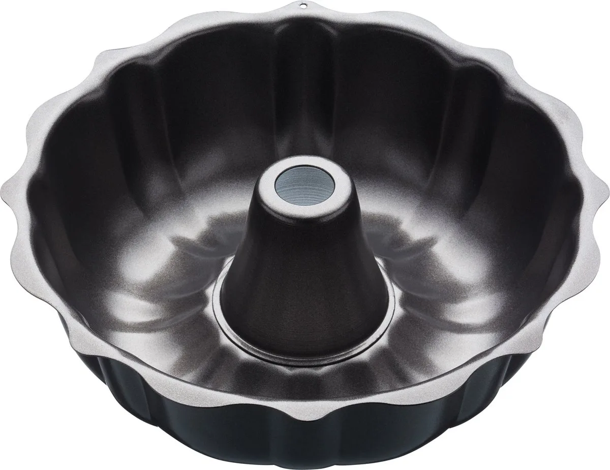 Taartvorm Met Antiaanbaklaag En Geribbelde Randen - 27 cm (10 ") van MasterClass in Zwart – productfoto