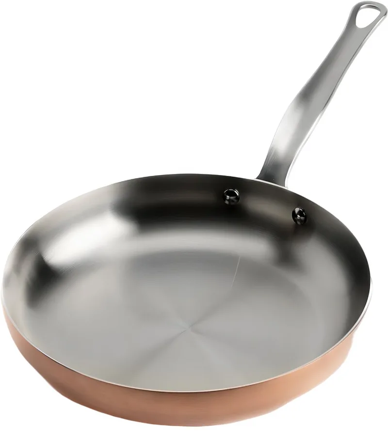 Aluminium - RVS - Braadpan - Ø 24cm - Frypan fra Mauviel i Kobber – produktbillede