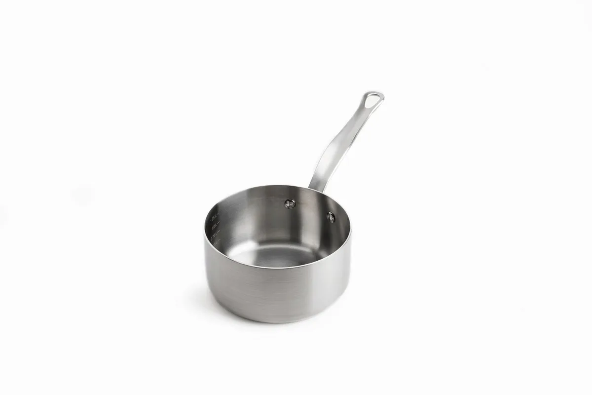Classic steelen steelpan 16cm 1.5L - Geschikt voor inductie by Mauviel in Silver – product photo