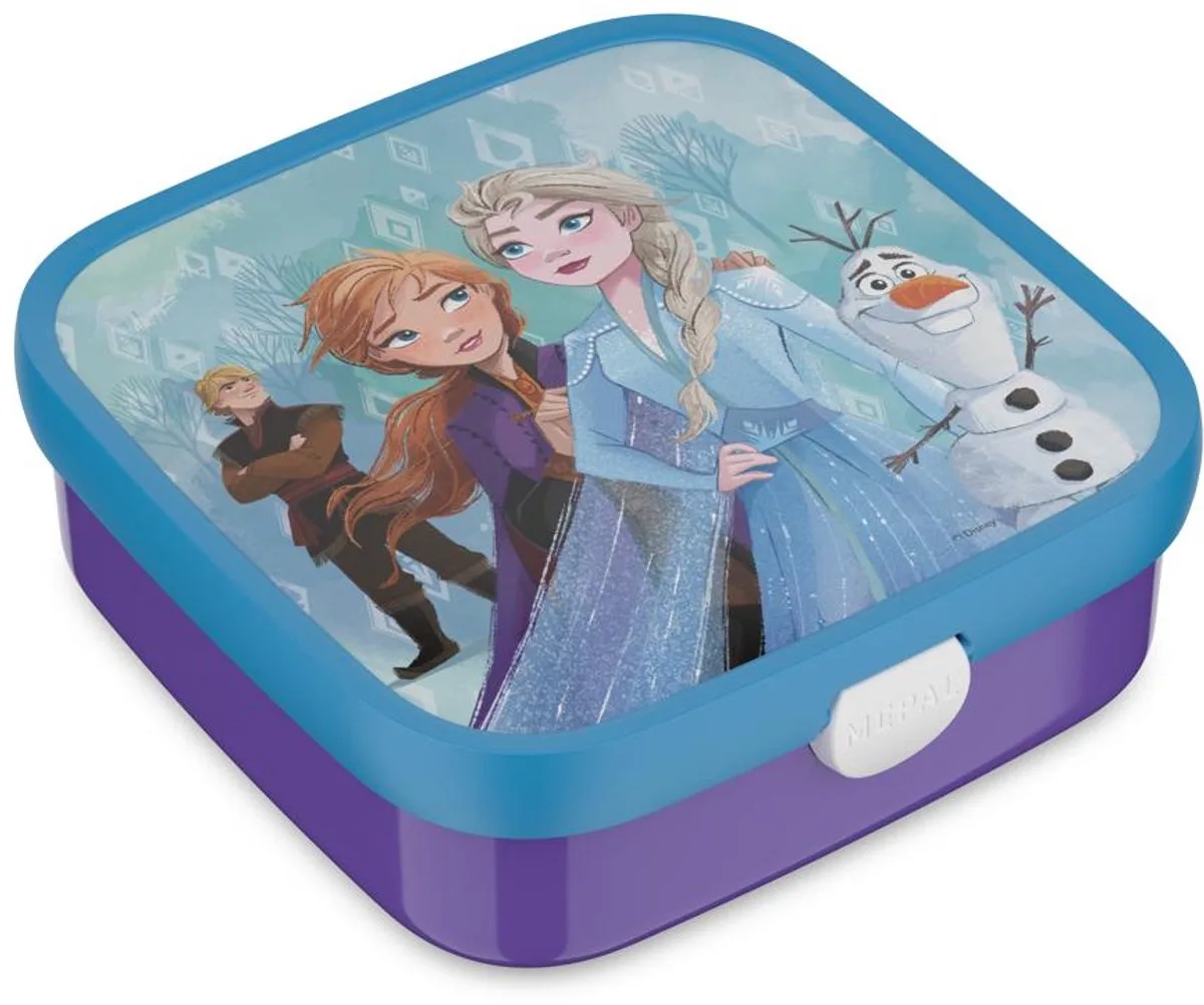 Bento lunchbox groot Campus - 1.25 l - Inclusief 2 uitneembare lekdichte bentobakjes & vorkje - Frozen 2 van Mepal in Frozen 2 – productfoto
