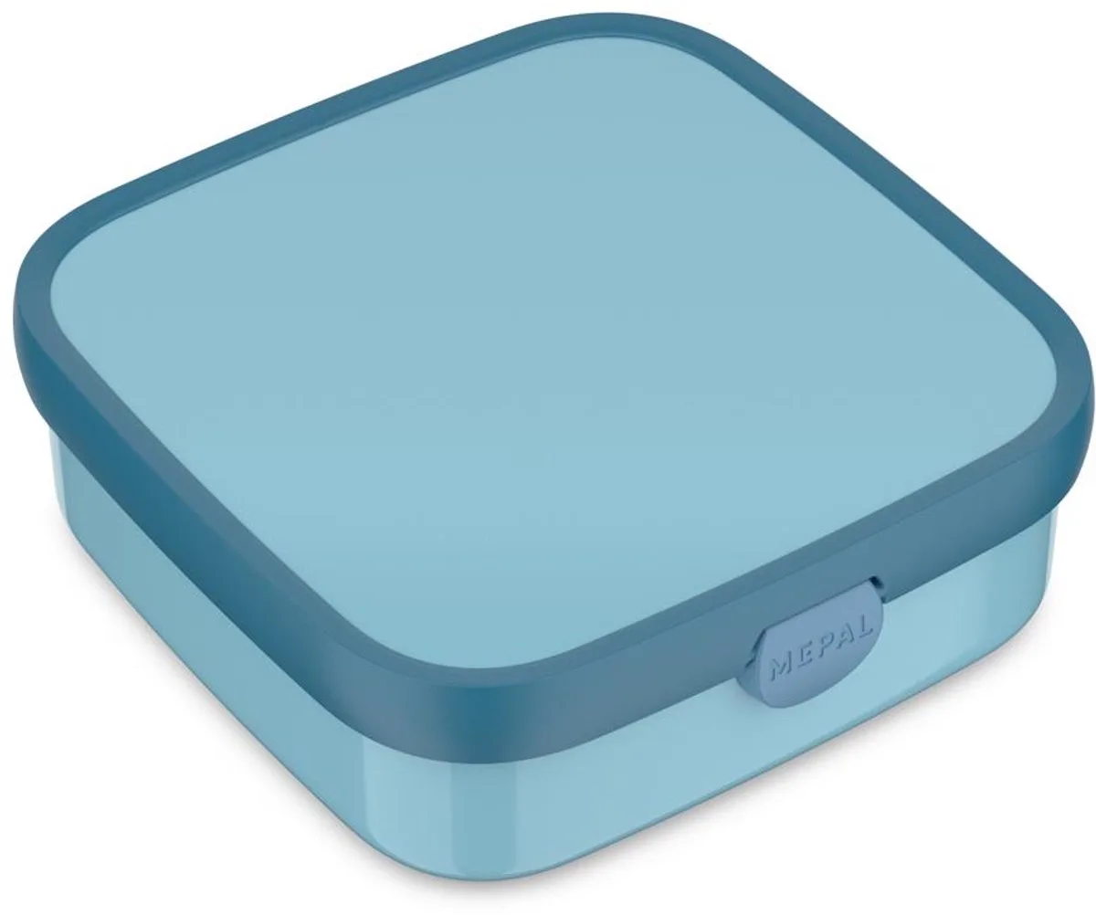 Bento lunchbox groot Campus - 1.25 l - Inclusief 2 uitneembare lekdichte bentobakjes & vorkje fra Mepal i Cool blue – produktbillede