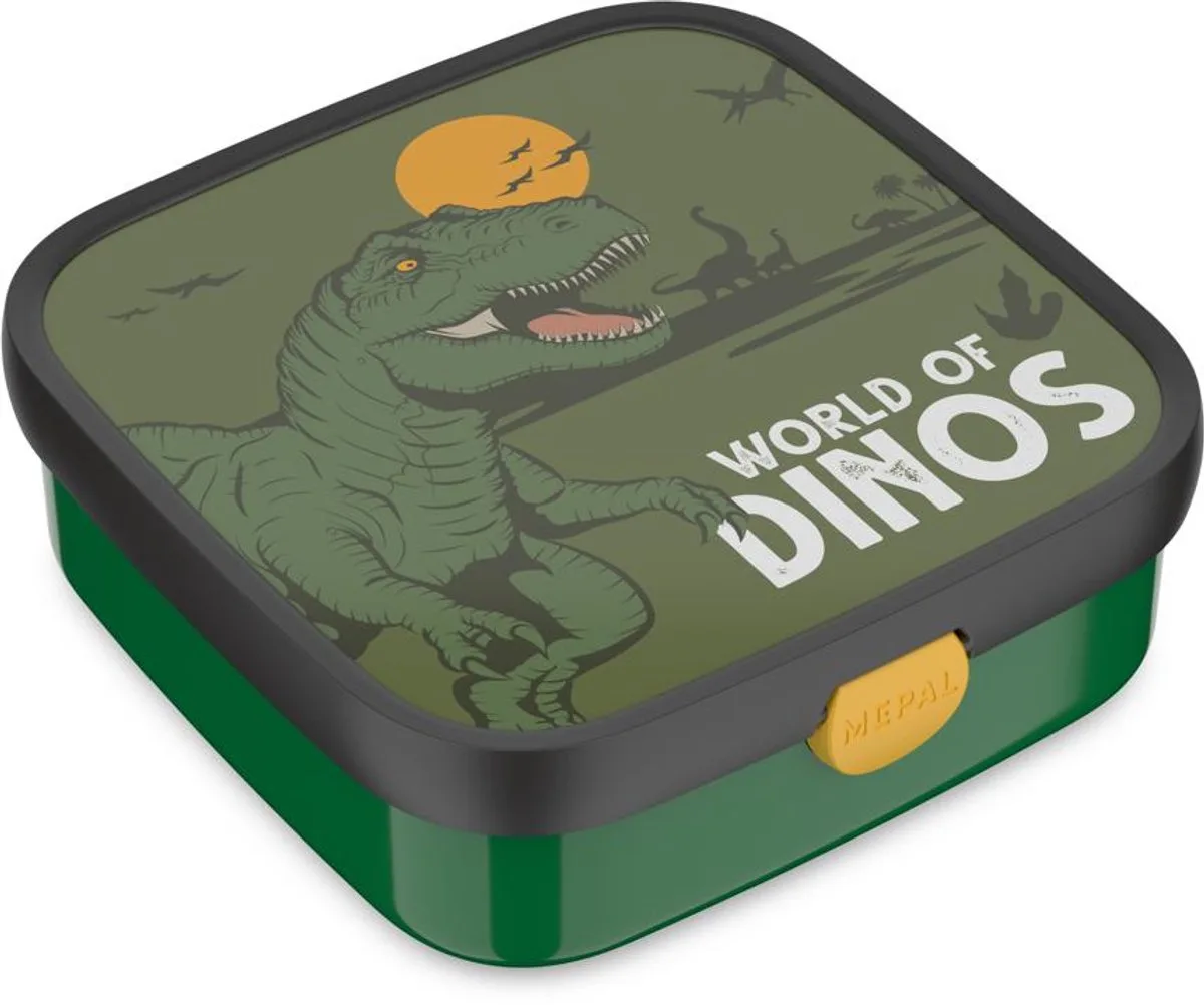Bento lunchbox groot Campus - 1.25 l - Inclusief 2 uitneembare lekdichte bentobakjes & vorkje de Mepal en Dino – photo produit