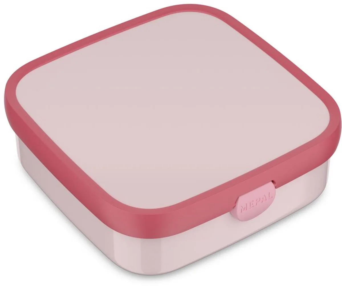 Bento lunchbox groot Campus - 1.25 l - Inclusief 2 uitneembare lekdichte bentobakjes & vorkje de Mepal en Cool pink – photo produit
