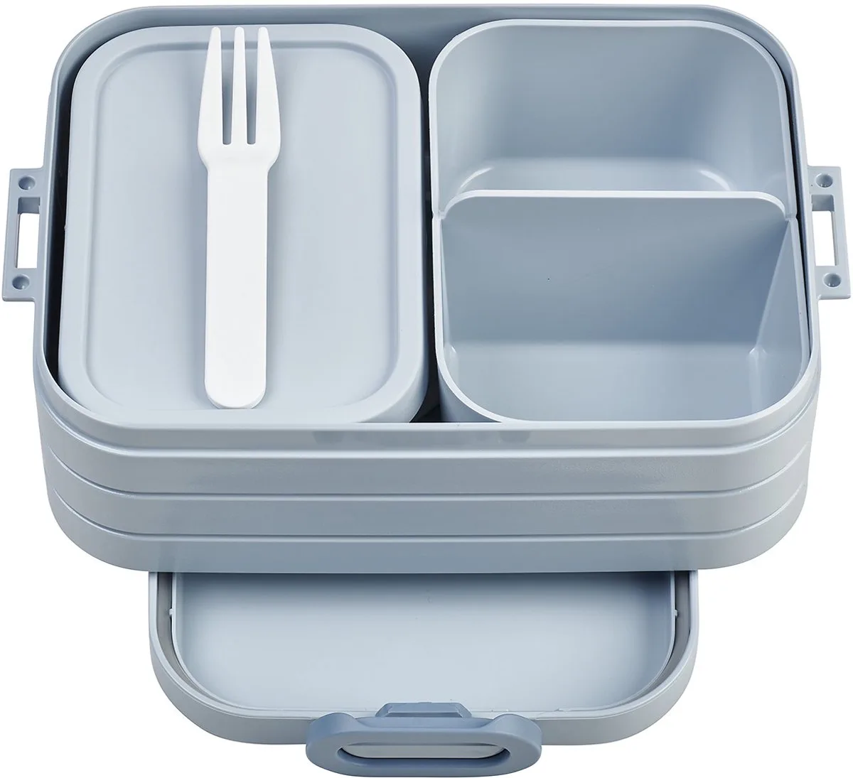 Bento Lunchbox midi - Broodtrommel - 4 boterhammen van Mepal in Nordic blue – productfoto