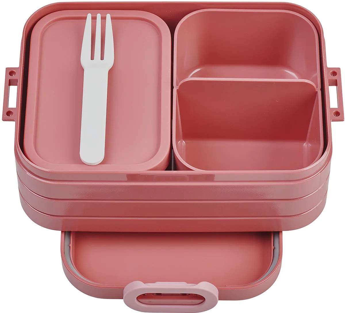Bento Lunchbox midi - Broodtrommel - 4 boterhammen fra Mepal i Vivid mauve – produktbillede