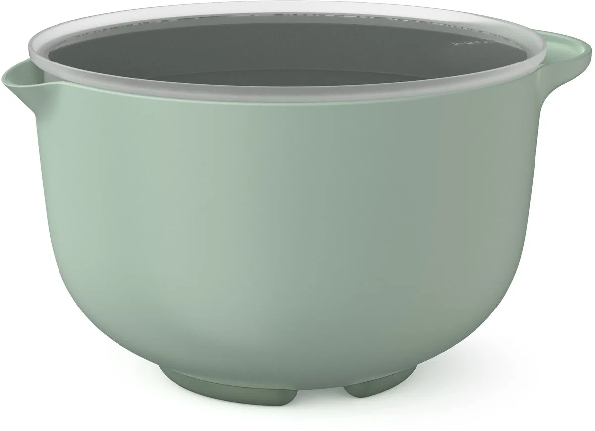 Beslagkom met deksel Chef it - 4 l - Schaal - Magnetron- en vaatwasmachinebestendig - Bakspullen van Mepal in Nordic sage – productfoto