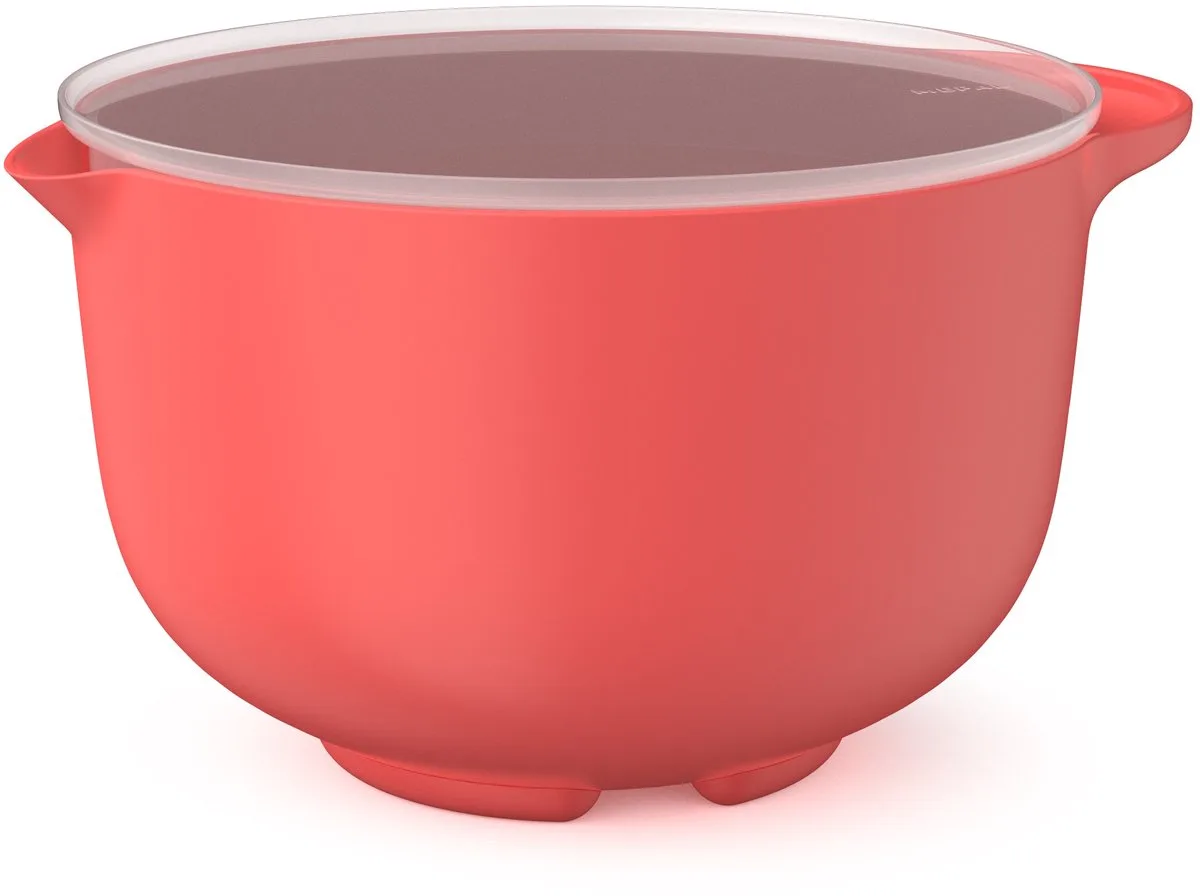 Beslagkom met deksel Chef it - 4 l - Schaal - Magnetron- en vaatwasmachinebestendig - Bakspullen by Mepal in Coral – product photo