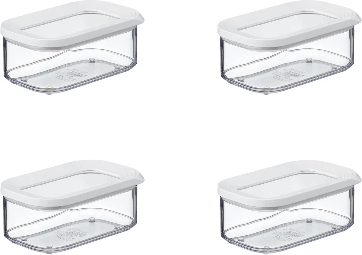 Bewaardoos 4x 425 ml Modula - Voorraaddoos de Mepal en Blanc – photo produit