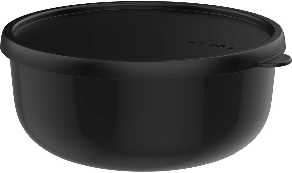 Bewaardoos Lumina - 1.5 l - Magnetronbakje met deksel van Mepal in Nordic black – productfoto