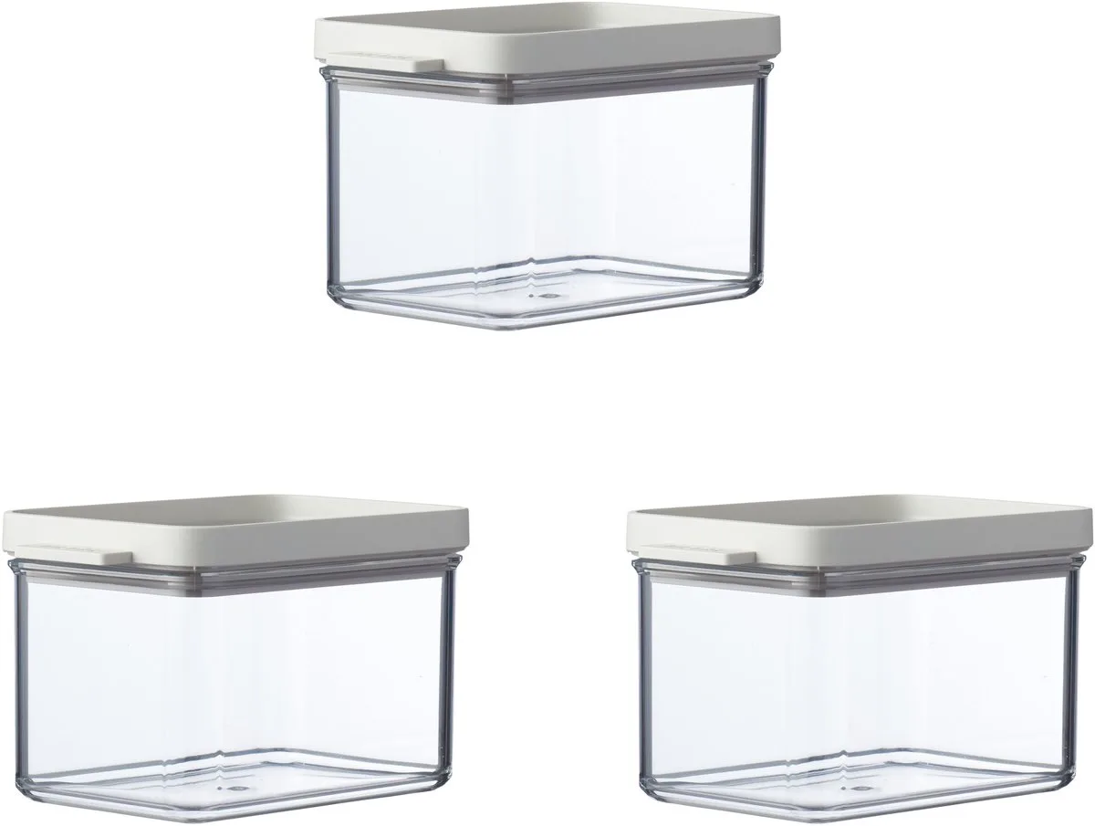 Bewaardoos set 3 x 700 ml Omnia - Voorraaddoos de Mepal en Nordic white – photo produit
