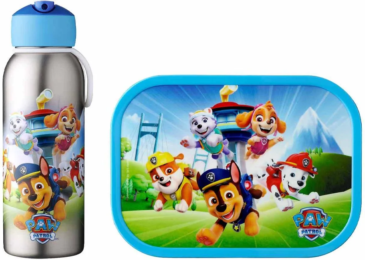 Brotdose + Thermoflasche Campus Set van 2 von Mepal in Paw Patrol Pups – Produktfoto
