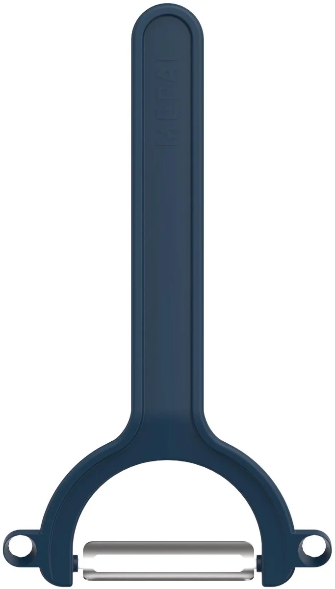 Dunschiller rvs Chef it - 17 cm - Aardappelschiller - Scherpe messen - Vaatwasmachinebestendig - Keukengerei de Mepal en Bleu foncé – photo produit