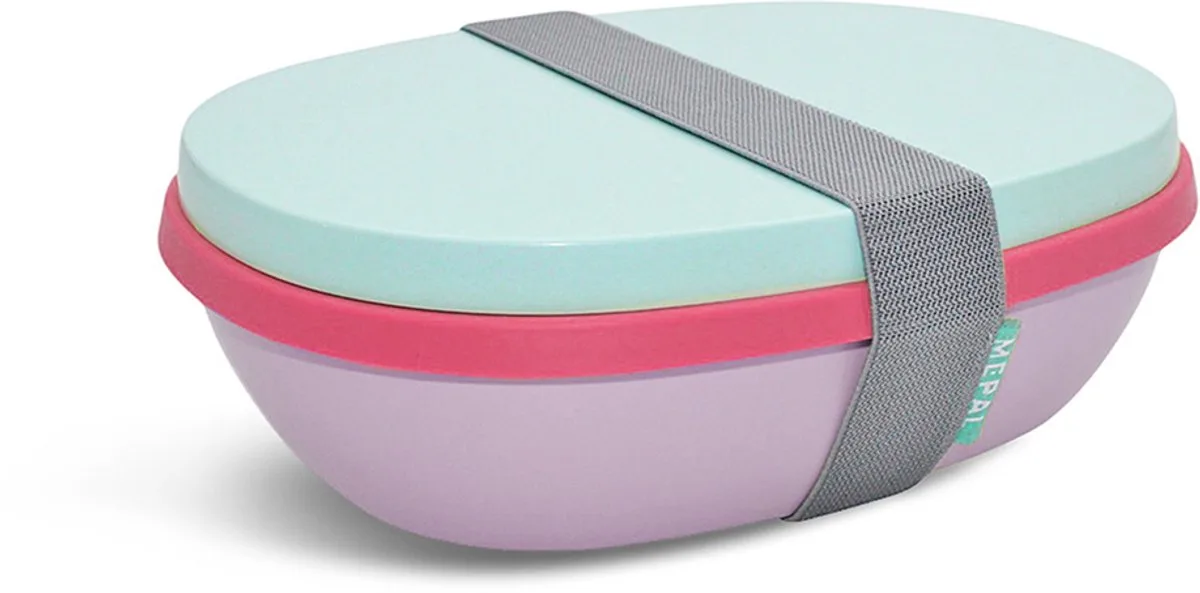 Ellipse Duo Mepal Broodtrommel van Mepal in Strawberry Vibe – productfoto