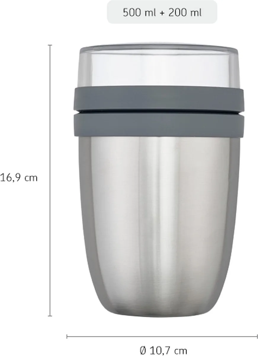 Ellipse isoleer lunchpot - 500 ml - Thermos lunchbox van Mepal in Nordic pink – productfoto