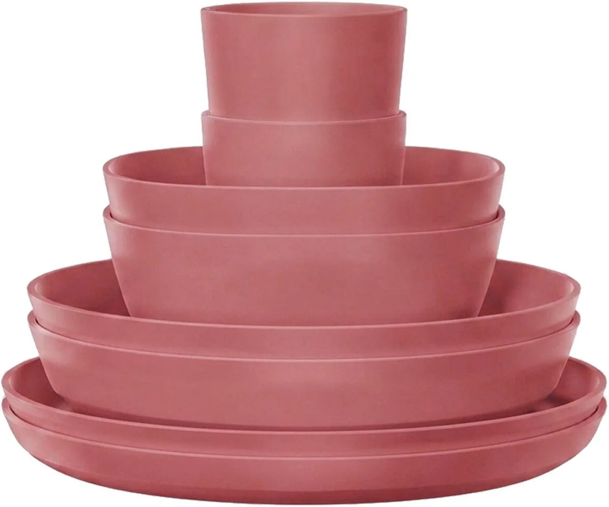 Geschirr-Set Silueta Set van 8 van Mepal in Vivid Mauve – productfoto