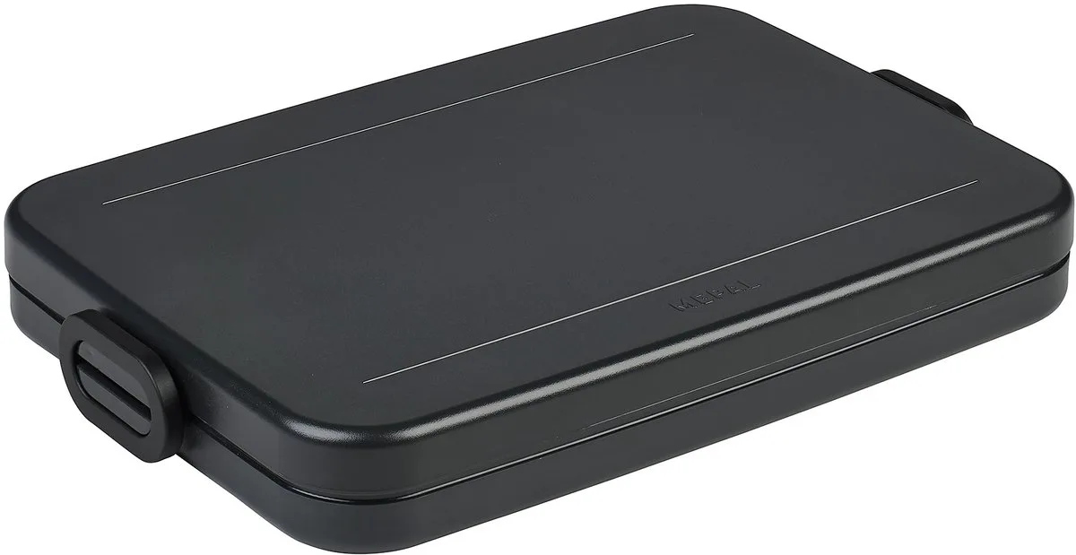 Lunchbox flat - Broodtrommel - 4 boterhammen van Mepal in Nordic black – productfoto