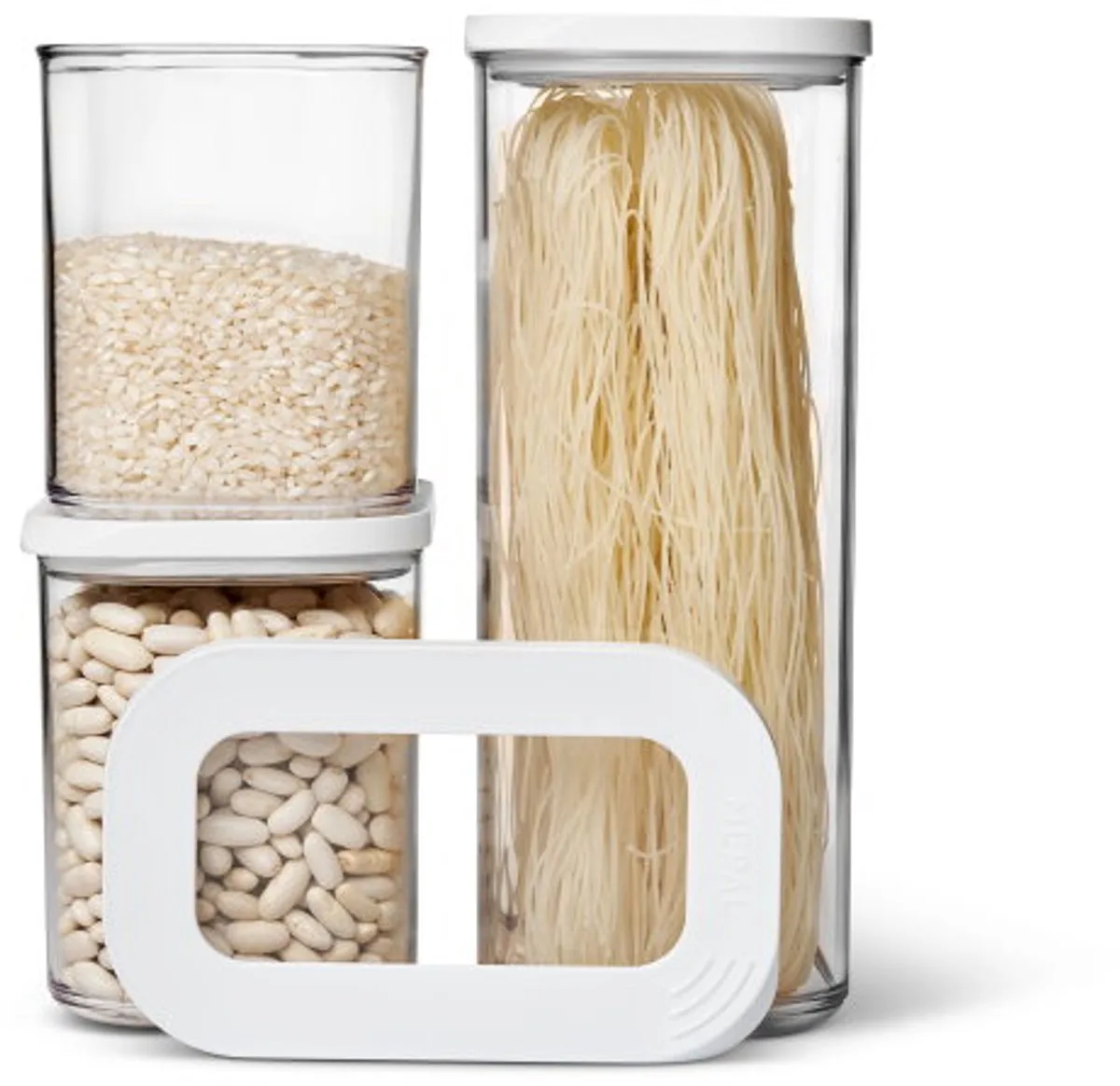 Modula starterset bewaardozen - 3-delig - Voorraaddoos - Wit by Mepal in White – product photo