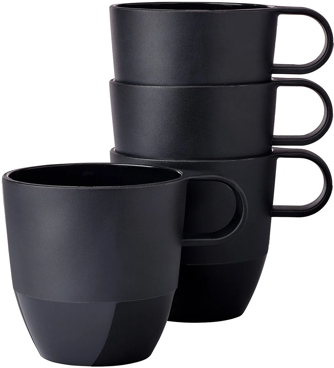 mok Silueta - 4x 300 ml - Koffiebeker van Mepal in Nordic black – productfoto