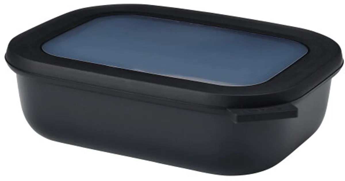 Multikom Cirqula vershouddoos - 1000 ml - Rechthoekig von Mepal in Nordic black – Produktfoto