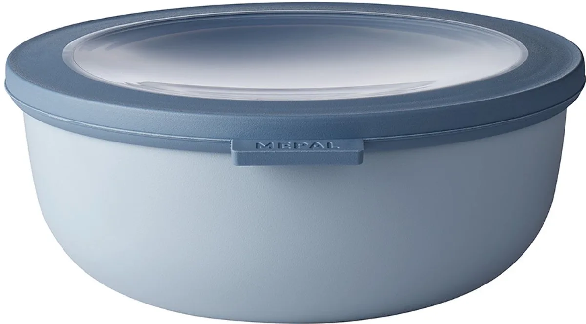 Multikom Cirqula vershouddoos - 1250 ml - Rond de Mepal en Nordic blue – photo produit