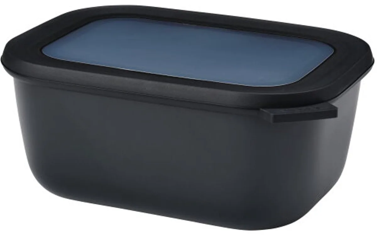 Multikom Cirqula vershouddoos - 1500 ml - Rechthoekig fra Mepal i Nordic black – produktbillede