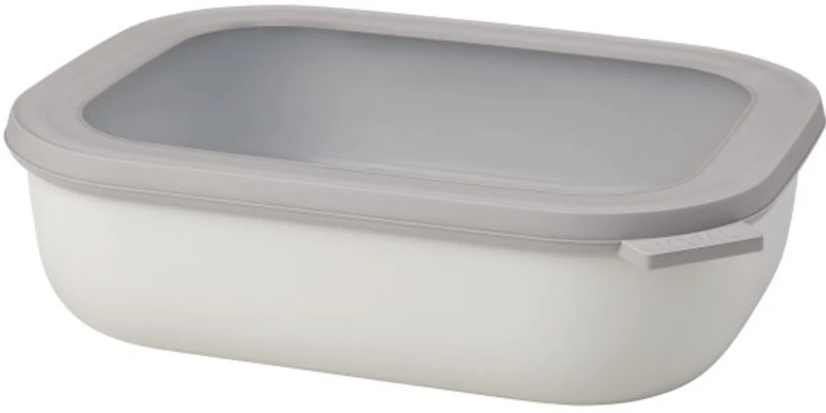 Multikom Cirqula vershouddoos - 2000 ml - Rechthoekig fra Mepal i Nordic white – produktbillede