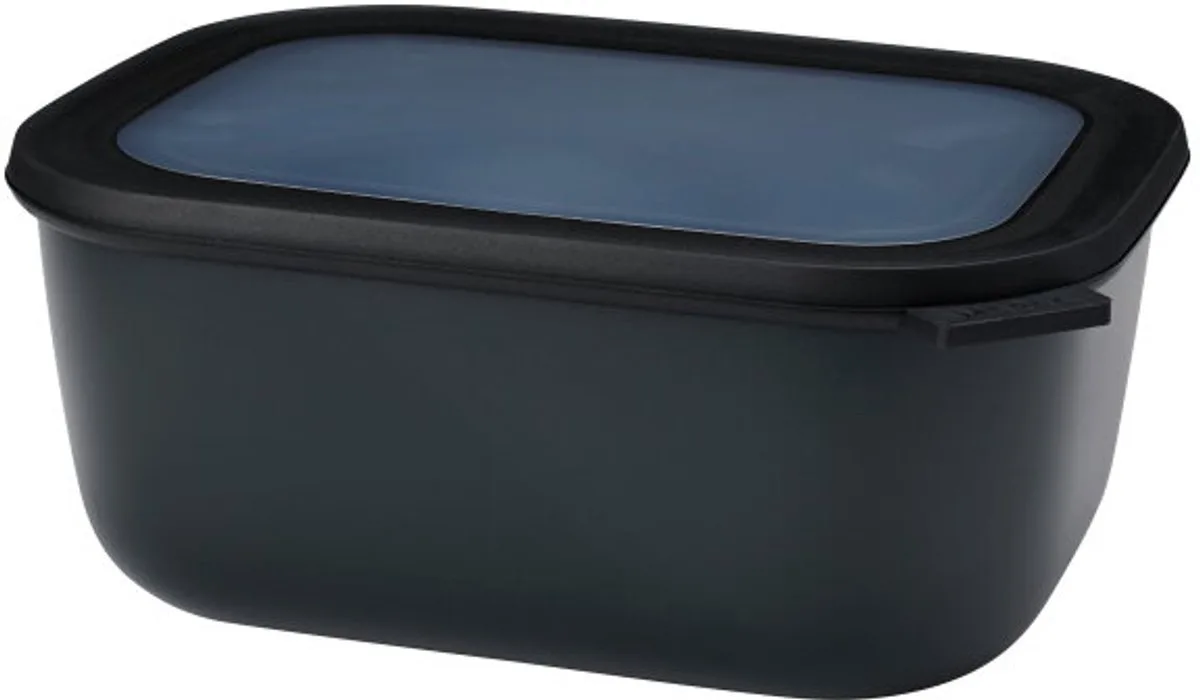 Multikom Cirqula vershouddoos - 3000 ml - Rechthoekig by Mepal in Nordic black – product photo